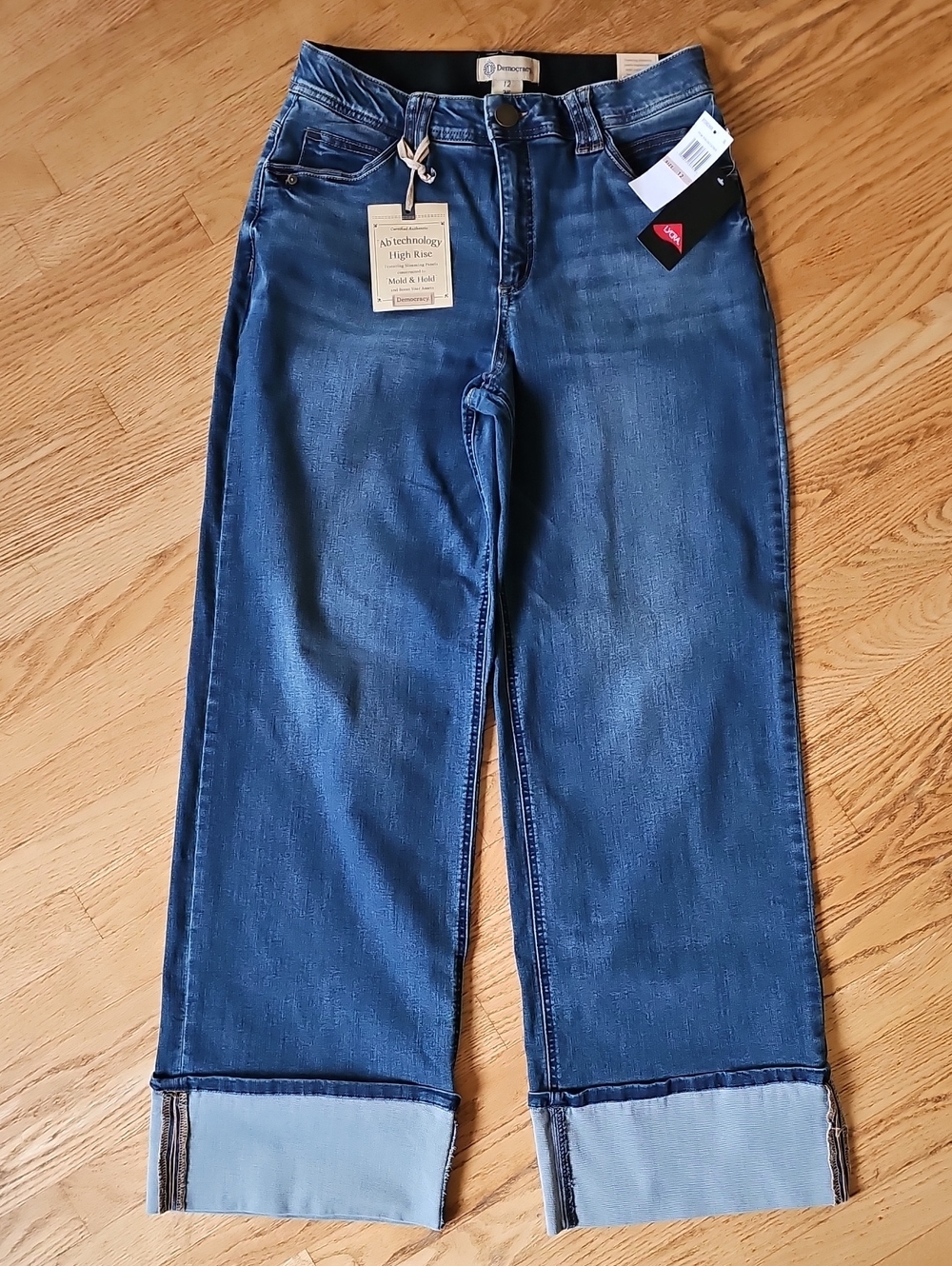 Democracy "Ab" Technology High Rise Wide Leg Jeans